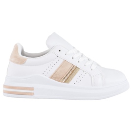 SHELOVET Eco læder sneakers hvid