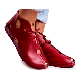 Dame Brogues Maciejka Rød 03426-08