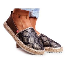 Kvinders Espadriller, flettet sål brun Big Star FF274A515