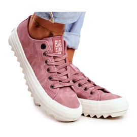 Kvinders sneakers Big Star Pink GG274111 lyserød