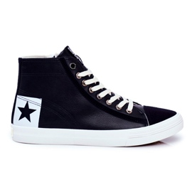 Herresneakers Big Star Navy Blue EE174065 marine blå