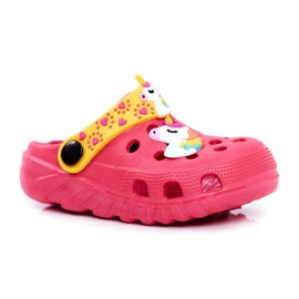 PB2 Tøfler til børn Foam Crocs Pink Unicorn Lily lyserød gul