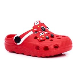 PB2 Børnetøfler Skum Crocs Red Cars Bruno rød