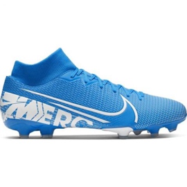 Nike Mercurial Superfly 7 Academy FG / MG M AT7946-414 fodboldsko flerfarvet blå