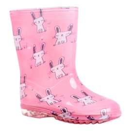 Børnestøvler i gummi til børn. Pink Bunny lyserød