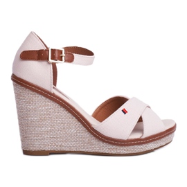 SEA Kvinders sandaler på kile Beige LaMane