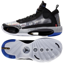 Nike Air Jordan Xxxiv Low Jr CZ7742-008 sort grå flerfarvet