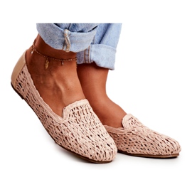 Kvinders Ballerinas Lu Boo Flettet Beige 4Ever