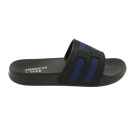 American Club Skum flip flops på NH16 Black/Navy Black Beach sort