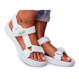 Sandaler til kvinder Big Star White FF274A603 hvid