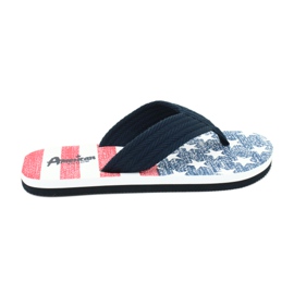 American Club Amerikanske letskum flip-flops JP05 marine blå
