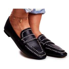LU BOO Loafers til kvinder Lordsy Black Jets Harriet sort