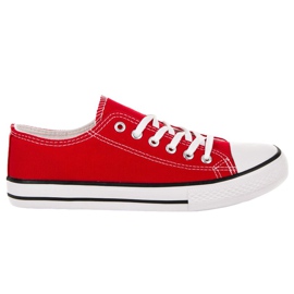 SHELOVET Røde sneakers