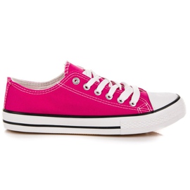 SHELOVET Fuchsia sneakers lyserød