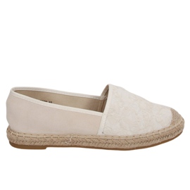 Beige espadriller til kvinder BB29 Beige II Kvalitet