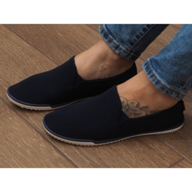 Lycra BL180 Navy Slip-On sneakers marine blå