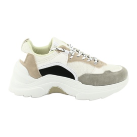SEA Sportssko til kvinder Sneakers Hvid og Beige Mindanao brun sort grå