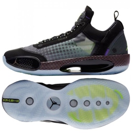 Nike Air Jordan Xxxiv Low Black Vapor Green M CZ7750-003 flerfarvet sort