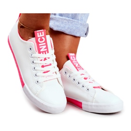 PS1 Klassiske kvinders sneakers Fuchsia Ville hvid