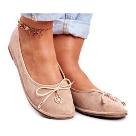 Dame Ballerinas Lu Boo Suede Beige Layla