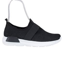 SHELOVET Slip-on sportssko sort