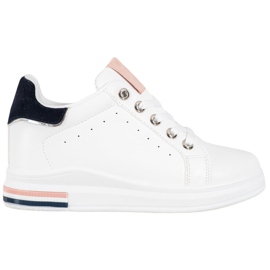 SHELOVET Stilfulde hvide sneakers