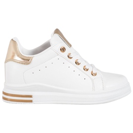 SHELOVET Stilfulde hvide sneakers