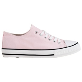 SHELOVET Lyserøde sneakers