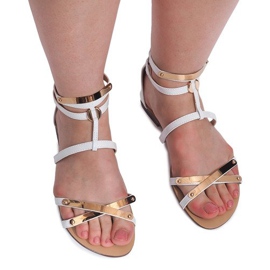 Lakerede sandaler Blacha E-103 Hvid