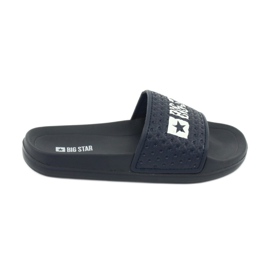 Big Star Drenge skum flip flops til GG374802 Navy Blue Beach hvid marine blå