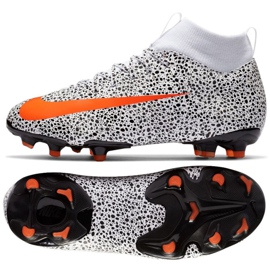 Nike Mercurial Superfly 7 Academy CR7 FG / MG Jr CV3182-180 fodboldsko flerfarvet hvid