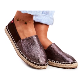 Big Star Kvinders Espadrilles flettet sål brun stor stjerne DD274A146