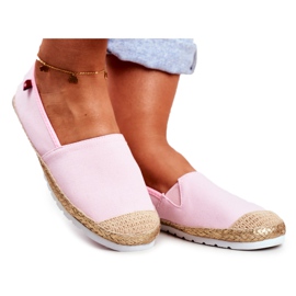 Kvinders Espadriller, flettet sål Pink Big Star DD274728 lyserød