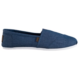 SHELOVET Marineblå Slip On Sneakers
