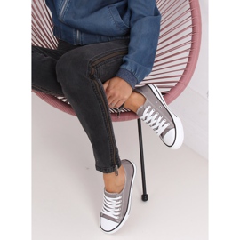 Grå klassiske damesneakers JD05P Grå