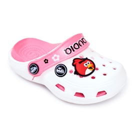 Børnenes skumcrooks hvide fugle AngryBirds lyserød