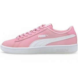 Puma Smash v2 L Jr 365170 24 sort lyserød