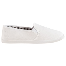 SHELOVET Komfortable Slip-On sneakers hvid