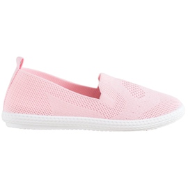 Via Giulia  Lyserøde openwork sneakers