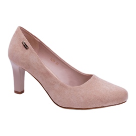 Pumps til kvinder Sergio Leone Beige ruskind orsola