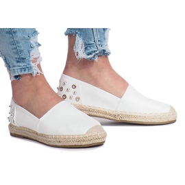Hvide espadriller med Dolita studs
