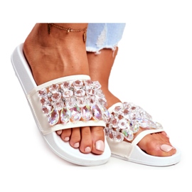 Kvinders hjemmesko Lu Boo Crystals White Bobbi hvid