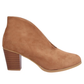 Overgangsstøvler med slids kamel NS128P Camel brun