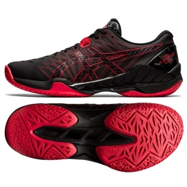 Håndboldsko Asics Blast Ff 2 M 1071A044-001 flerfarvet sort