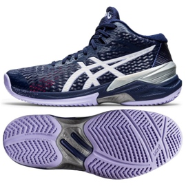 Asics Sky Elite Ff Mt W 1052A023-400 volleyballsko grafit, marineblå blå og marineblå