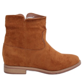 Støvler på en skjult kile kamel NC981 Camel brun