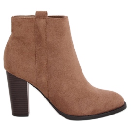Klassiske beige høje hæle UK09P Beige brun