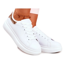 Kvinders sportssko Lu Boo Hvid Metallic Gold Matilda gul