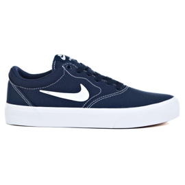 Nike Sb Charge Cnvs Jr CQ0260-400 sko marine blå grå