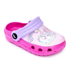 Børnetøfler Skum Crocs Pink Ponyer Pony lyserød